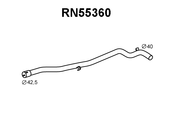 RN55360 VENEPORTE Труба выхлопного газа (фото 1)