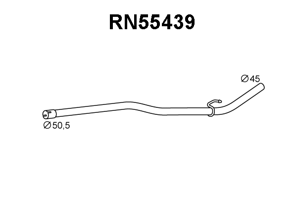 RN55439 VENEPORTE Труба выхлопного газа (фото 1)
