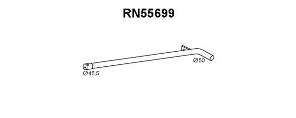 RN55699 VENEPORTE Труба выхлопного газа (фото 1)