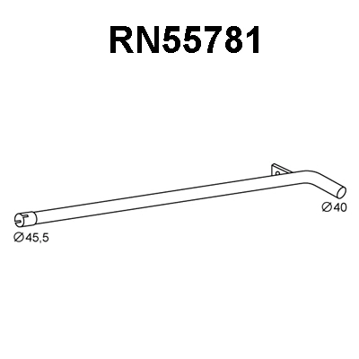 RN55781 VENEPORTE Труба выхлопного газа (фото 1)