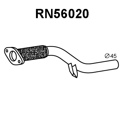 RN56020 VENEPORTE Труба выхлопного газа (фото 1)