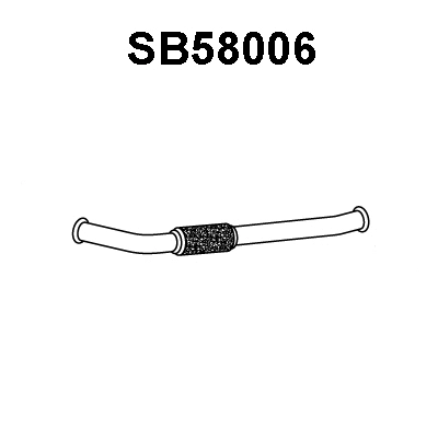 SB58006 VENEPORTE Труба выхлопного газа (фото 1)