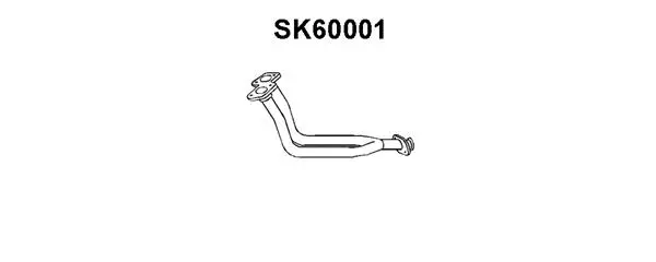 SK60001 VENEPORTE Труба выхлопного газа (фото 1)