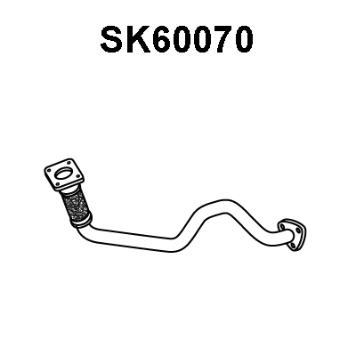 SK60070 VENEPORTE Труба выхлопного газа (фото 1)