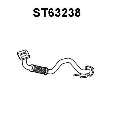 ST63238 VENEPORTE Труба выхлопного газа (фото 1)