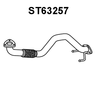 ST63257 VENEPORTE Труба выхлопного газа (фото 1)
