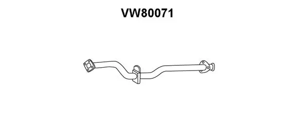 VW80071 VENEPORTE Труба выхлопного газа (фото 1)