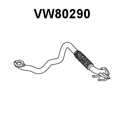 VW80290 VENEPORTE Труба выхлопного газа (фото 1)