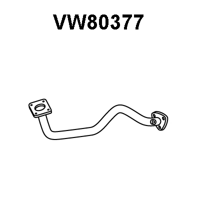 VW80377 VENEPORTE Труба выхлопного газа (фото 1)