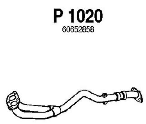P1020 FENNO Труба выхлопного газа (фото 1)