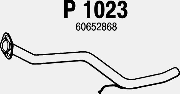 P1023 FENNO Труба выхлопного газа (фото 1)
