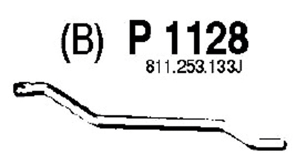 P1128 FENNO Труба выхлопного газа (фото 1)