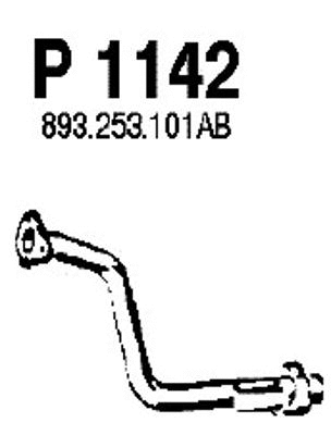 P1142 FENNO Труба выхлопного газа (фото 1)
