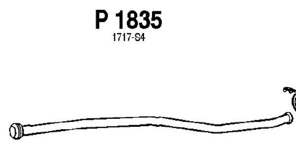P1835 FENNO Труба выхлопного газа (фото 1)