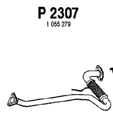 P2307 FENNO Труба выхлопного газа (фото 1)