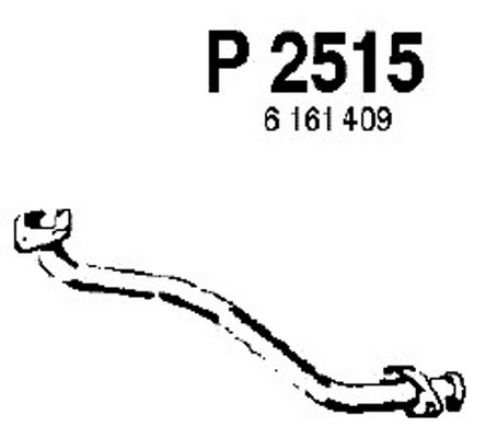 P2515 FENNO Труба выхлопного газа (фото 1)