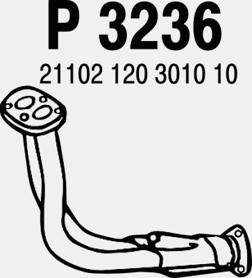 P3236 FENNO Труба выхлопного газа (фото 1)