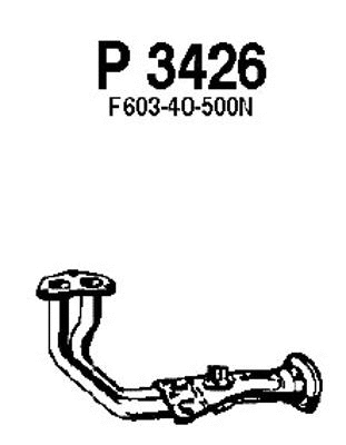 P3426 FENNO Труба выхлопного газа (фото 1)