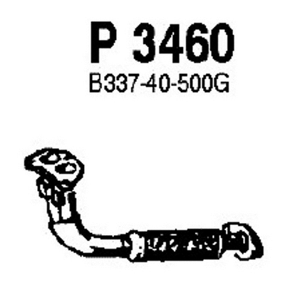 P3460 FENNO Труба выхлопного газа (фото 1)