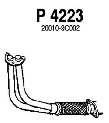 P4223 FENNO Труба выхлопного газа (фото 1)