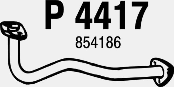 P4417 FENNO Труба выхлопного газа (фото 1)