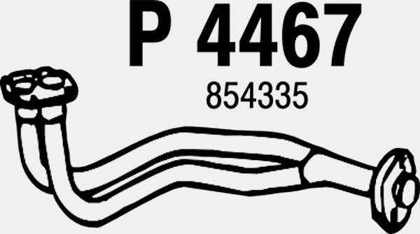 P4467 FENNO Труба выхлопного газа (фото 1)