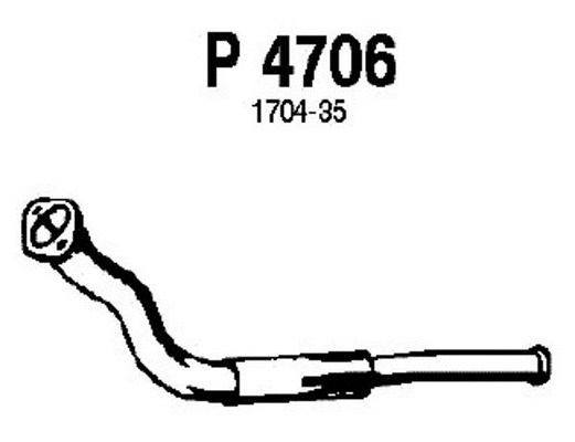 P4706 FENNO Труба выхлопного газа (фото 1)