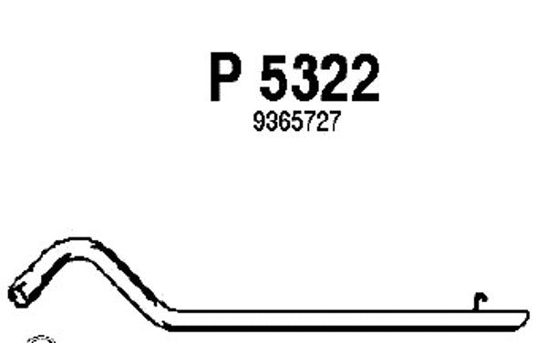 P5322 FENNO Труба выхлопного газа (фото 1)