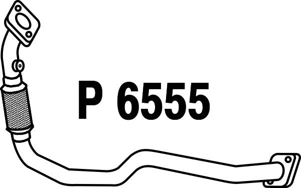 P6555 FENNO Труба выхлопного газа (фото 1)
