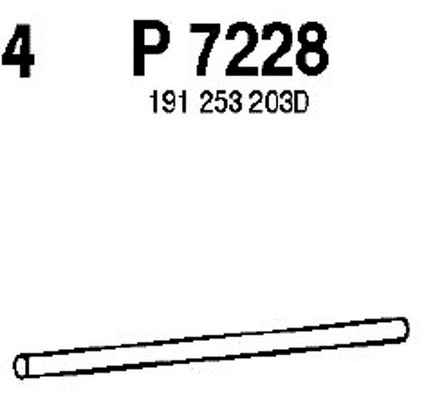 P7228 FENNO Труба выхлопного газа (фото 1)