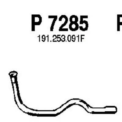 P7285 FENNO Труба выхлопного газа (фото 1)