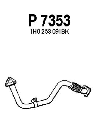 P7353 FENNO Труба выхлопного газа (фото 1)