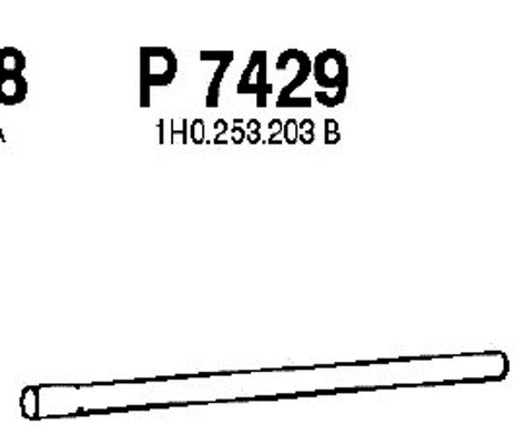 P7429 FENNO Труба выхлопного газа (фото 1)