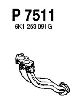 P7511 FENNO Труба выхлопного газа (фото 1)