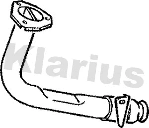 110031 KLARIUS Труба выхлопного газа (фото 1)