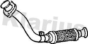 110116 KLARIUS Труба выхлопного газа (фото 1)