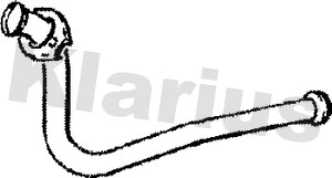 110141 KLARIUS Труба выхлопного газа (фото 1)