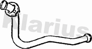 110284 KLARIUS Труба выхлопного газа (фото 1)