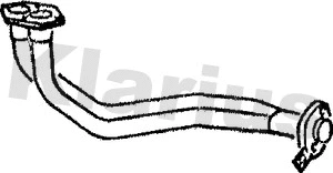 120173 KLARIUS Труба выхлопного газа (фото 1)
