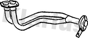 120179 KLARIUS Труба выхлопного газа (фото 1)