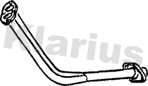 120180 KLARIUS Труба выхлопного газа (фото 1)