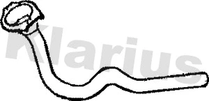 120206 KLARIUS Труба выхлопного газа (фото 1)