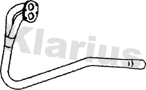 130071 KLARIUS Труба выхлопного газа (фото 1)