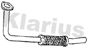 130321 KLARIUS Труба выхлопного газа (фото 1)