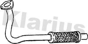 130343 KLARIUS Труба выхлопного газа (фото 1)