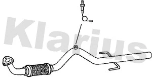 130475 KLARIUS Труба выхлопного газа (фото 1)