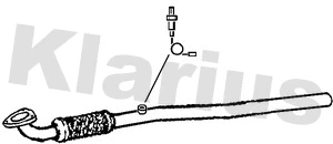 130511 KLARIUS Труба выхлопного газа (фото 1)