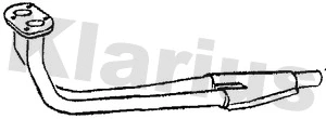 140209 KLARIUS Труба выхлопного газа (фото 1)