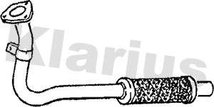 142793 KLARIUS Труба выхлопного газа (фото 1)