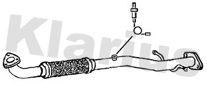 143077 KLARIUS Труба выхлопного газа (фото 1)